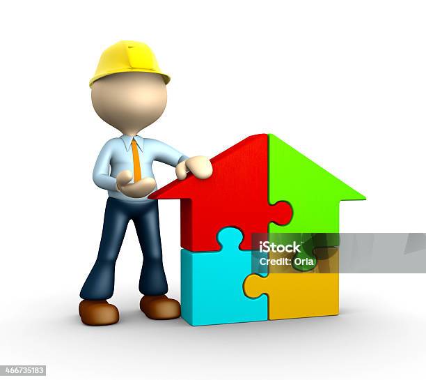 Puzzle Stock Photo - Download Image Now - Adult, Adults Only, Architecture