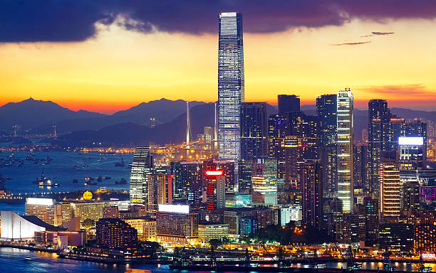 istock hong kong modern city High speed traffic 466737384