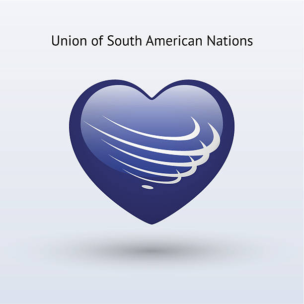 Love Union Of South American Nations Symbol.