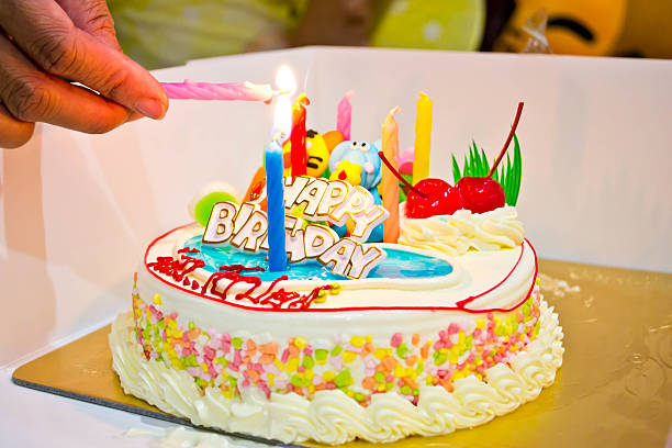 istock Colorful cakes at birthday party 466738294
