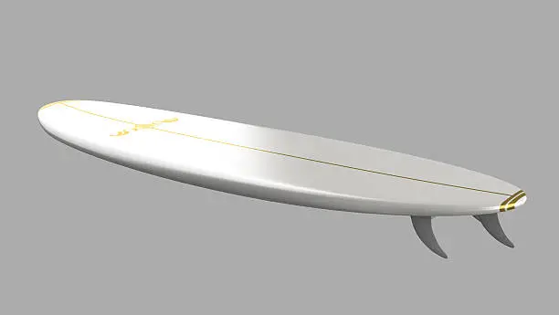 Surfboard white 45