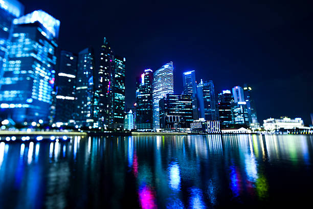 istock Singapore city skyline at night 466740689