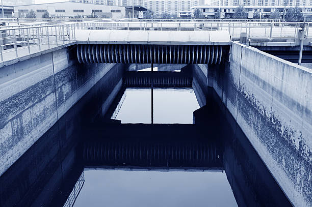istock Modern urban wastewater treatment plant. 466742159
