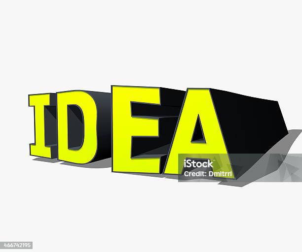 Idea Text Stock Photo - Download Image Now - Abstract, Advice, Art