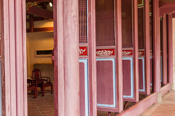 istock Row of  old Chinese doors 466742410
