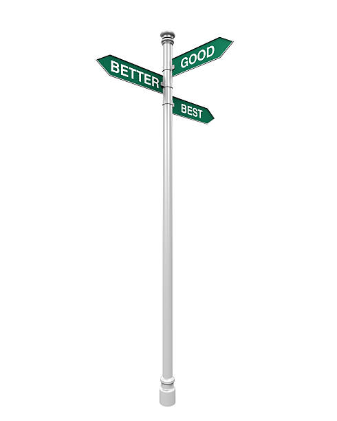 istock Direction Sign of Good, Better, and Best 466742778