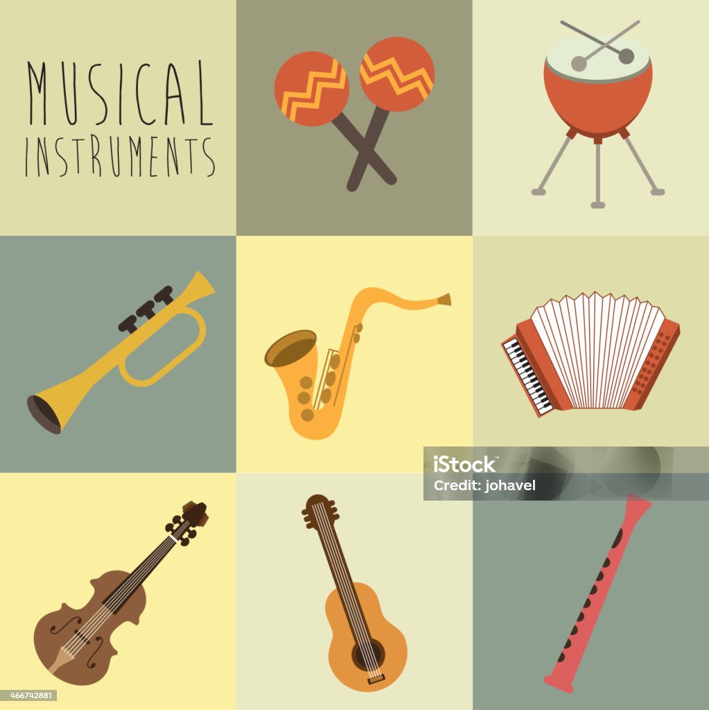 Design Musical - clipart vectoriel de Accordéon - Instrument libre de droits