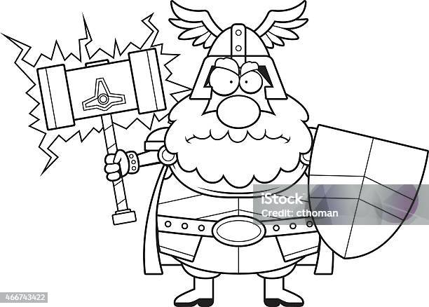 Angry Cartoon Thor Stock Illustration - Download Image Now - 2015, Adult,  Adults Only - iStock