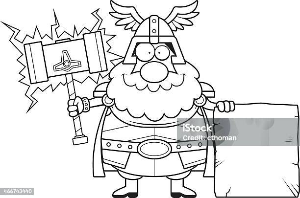 Cartoon Thor Sign Stock Illustration - Download Image Now - 2015, Adult,  Adults Only - iStock