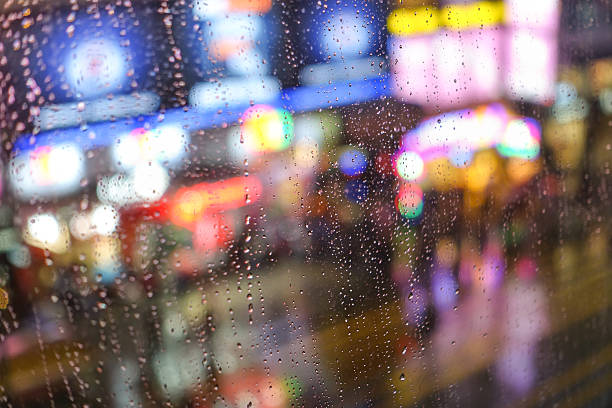 istock Abstract background with defocused lights in Hong Kong Nathan Road 466744036