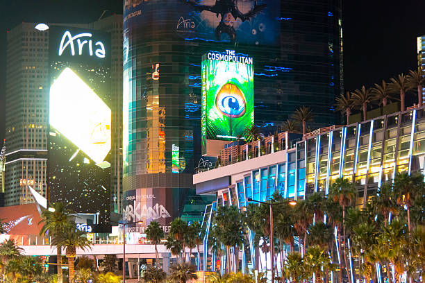 aria casinò di las vegas strip - citycenter foto e immagini stock