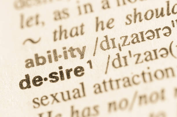 istock Dictionary definition of word desire 466745160