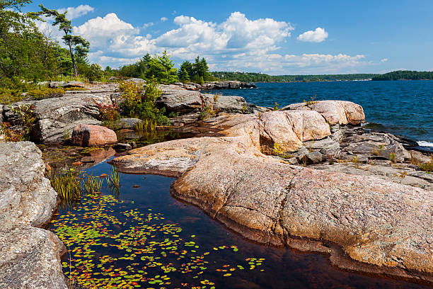 istock Rocky shore in Georgian Bay 466745580