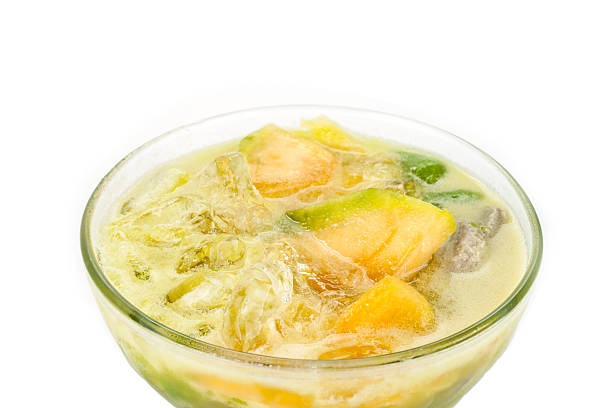 istock Lod chong, dessert and cantaloupe 466745616
