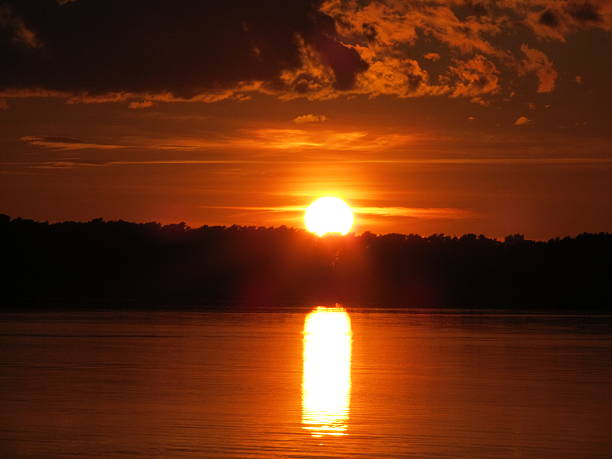 istock Sunset over water, Usedom and Baltic Sea sky is burning 466748542
