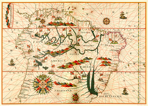 Map of South America, from a Spanish Atlas, 1582