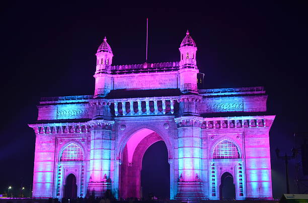 istock Illuminated Gateway of India 466750235