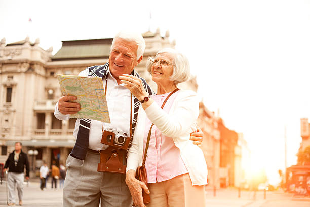 istock Senior couple traveling 466751256