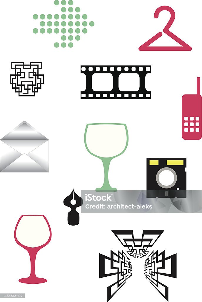 Simple Objects Stock Illustration - Download Image Now - Arrow Symbol ...