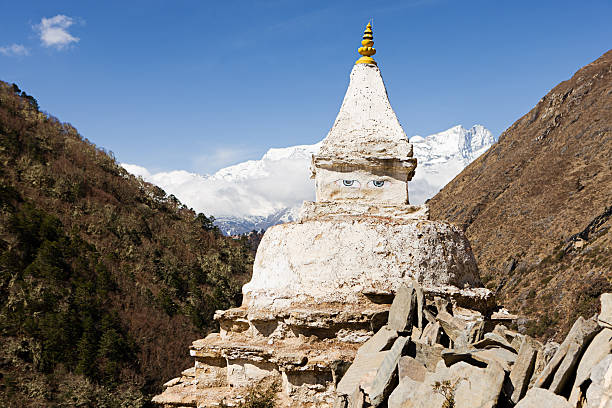 istock Buddhist stupa in Mount Everest National Park, Himalaya Range 466753669