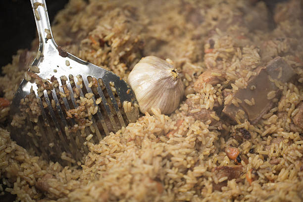 istock Pilaf, cooked outdoors 466753800