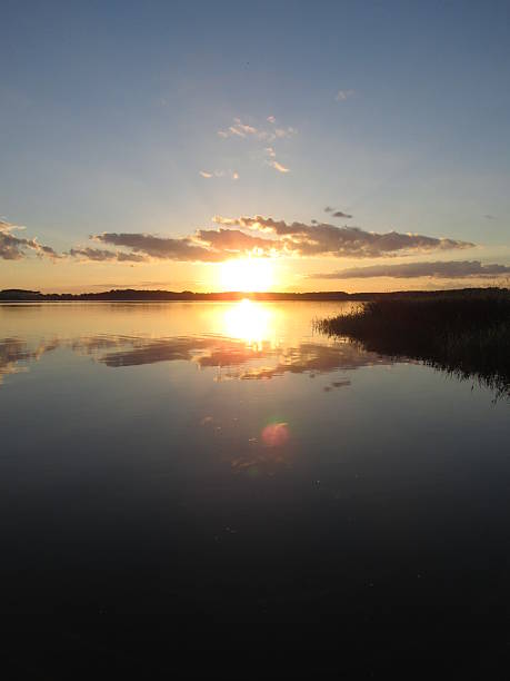 istock Sunset over water, Usedom and Baltic Sea sky is burning 466754400