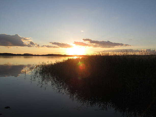istock Sunset over water, Usedom and Baltic Sea sky is burning 466754460