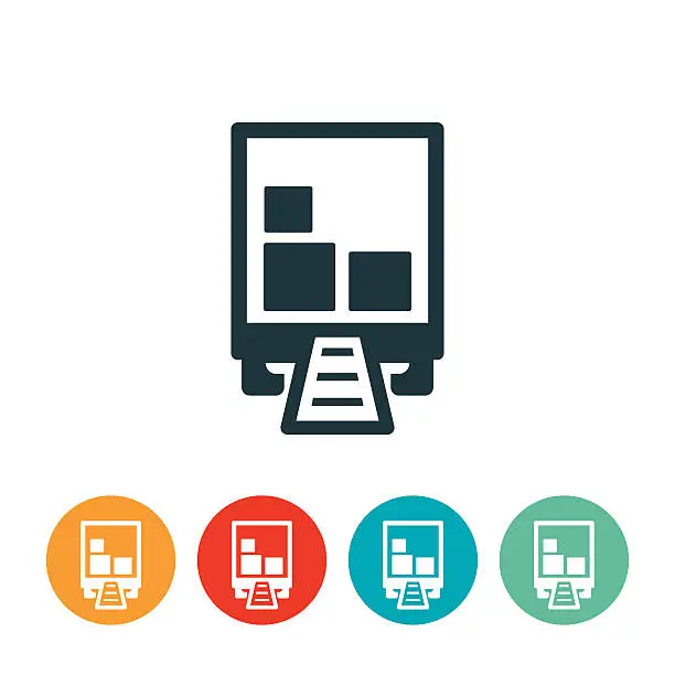 Vector illustration of Product Distribution Icon