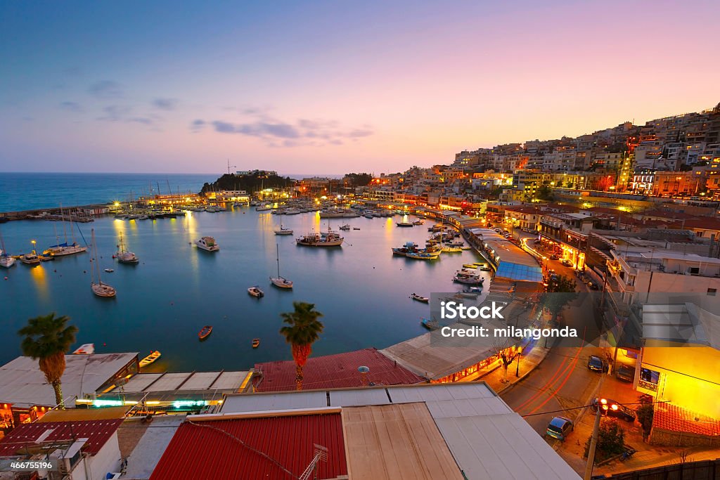 Mikrolimano marina in Athens. Evening in Mikrolimano marina in Athens, Greece. Piraeus Stock Photo