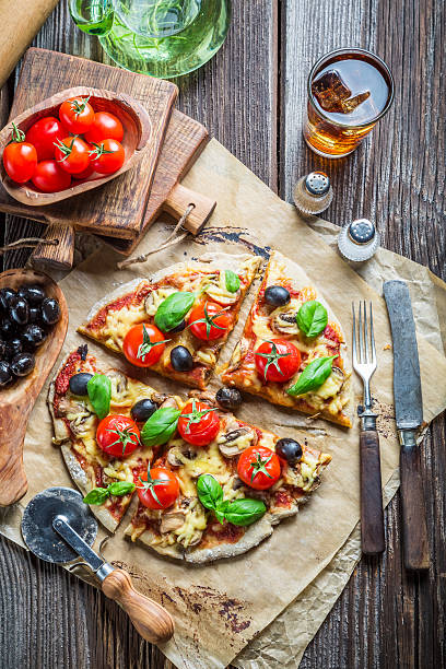 istock Closeup of pizza with mushrooms 466755880