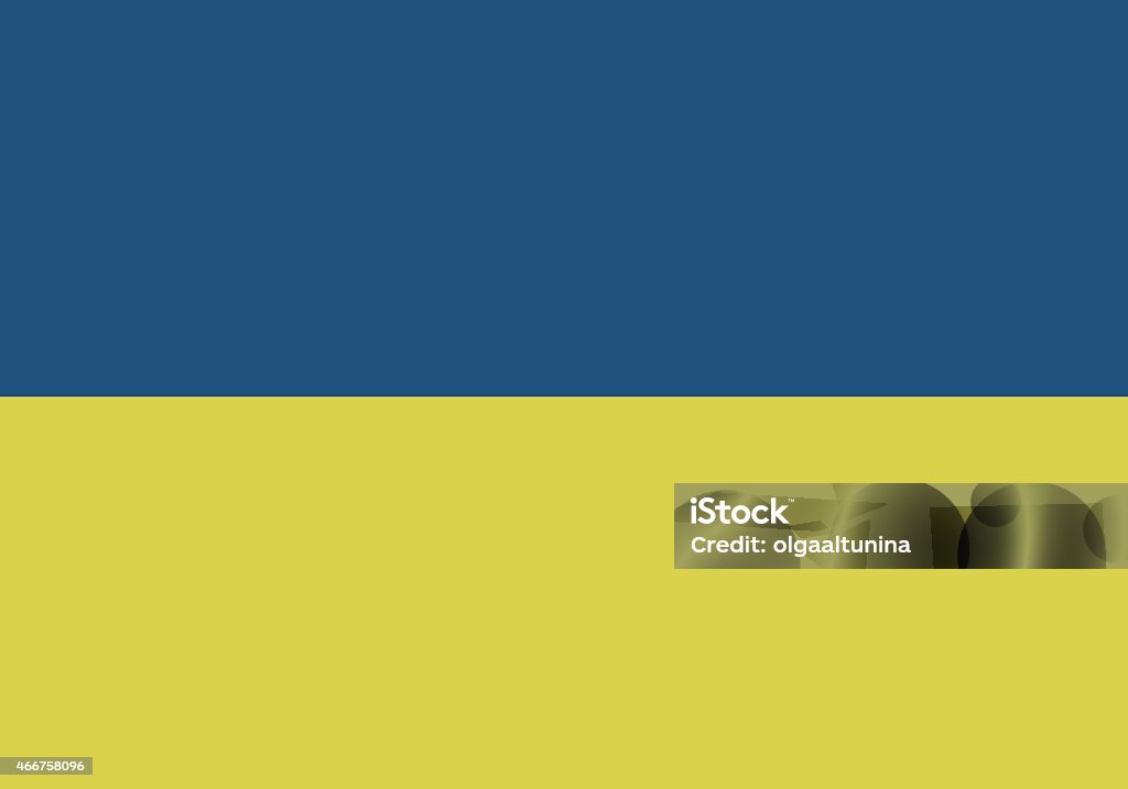 Flag Of Ukraine 2015 stock vector