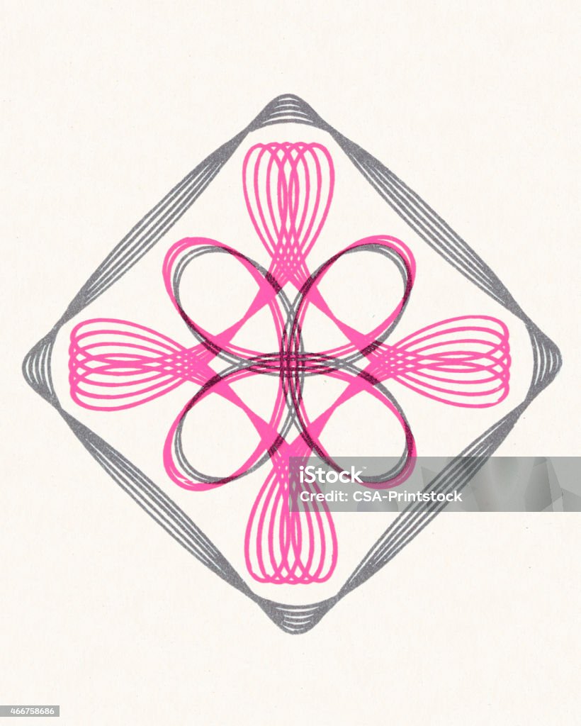 Pink Diamond Line Pink Line Design In Diamond Stock Illustration - Download Image Now ...