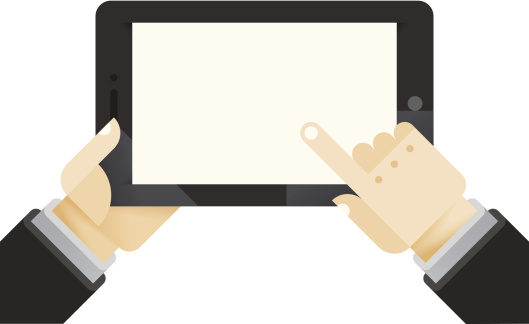 Computer Screen Click Hand Businessman Hand Clicking Or Touching Tablet Computer Screen Stock ...