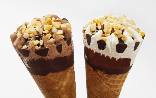 Closeup of cornetto ice cream