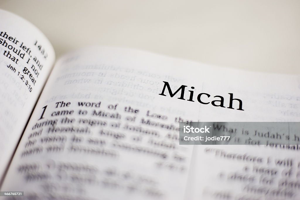 Micah Micah, one of 66 books in the Bible Apostle - Worshipper Stock Photo