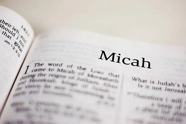Micah, one of 66 books in the Bible
