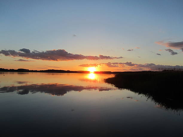 istock Sunset over water, Usedom and Baltic Sea sky is burning 466767116