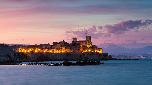 istock Cityscape of Antibes at sunset 466767944