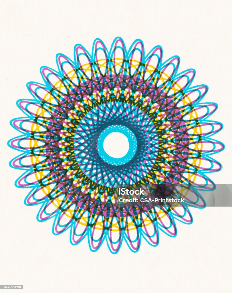 Flowey Line Design Flower Line Design Stock Illustration - Download Image Now - Spirograph ...
