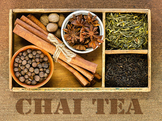 istock Ingredients for Chai tea in a cigar box 466771812