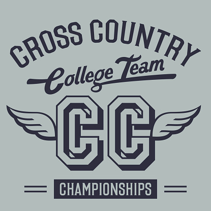 Cross Country College Team t-shirt design