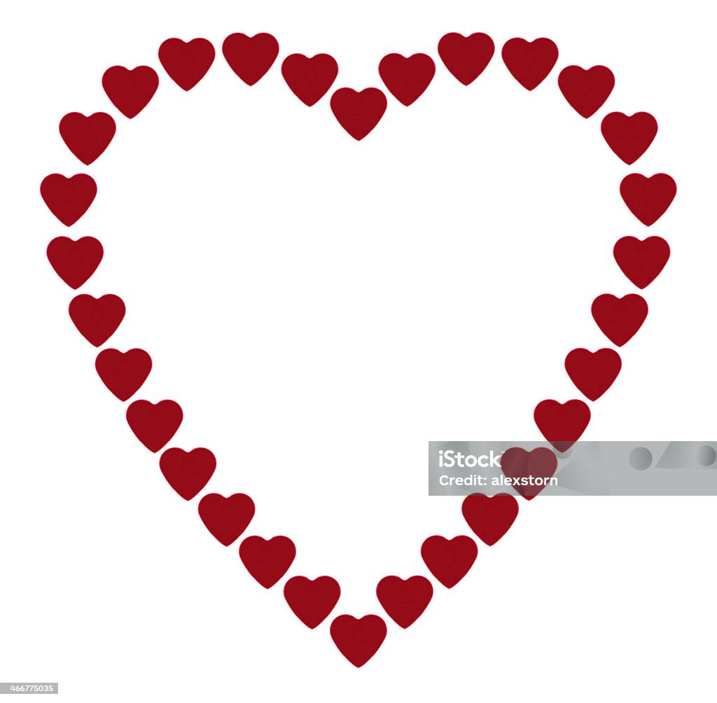 Những Trái Tim Nhỏ Màu Đỏ Tạo Thành Một Khung Hình Trái Tim Hình ...