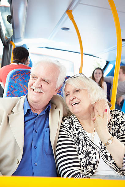 istock Senior Couple Enjoying Journey On Bus 466775183
