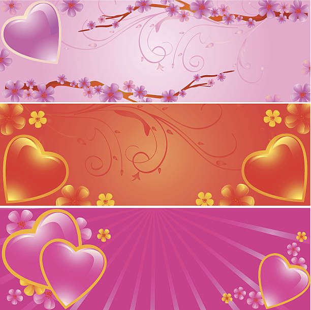 Valentine Banner all elements are separate layer easy to edit,please visit my profile for similar vector designs. filligree stock illustrations