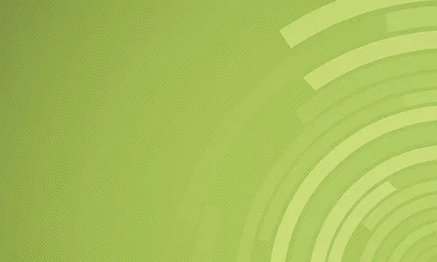 Vector illustration of Green Circles Background