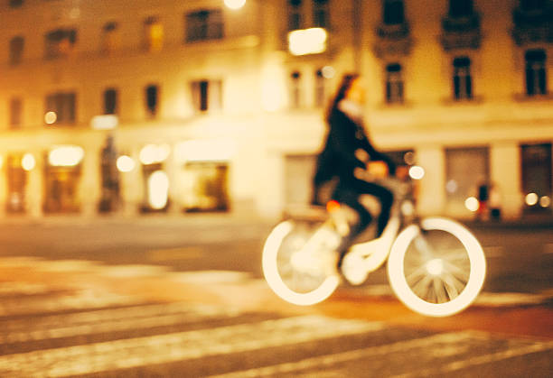 istock Blurred bicyclist in the city 466781324