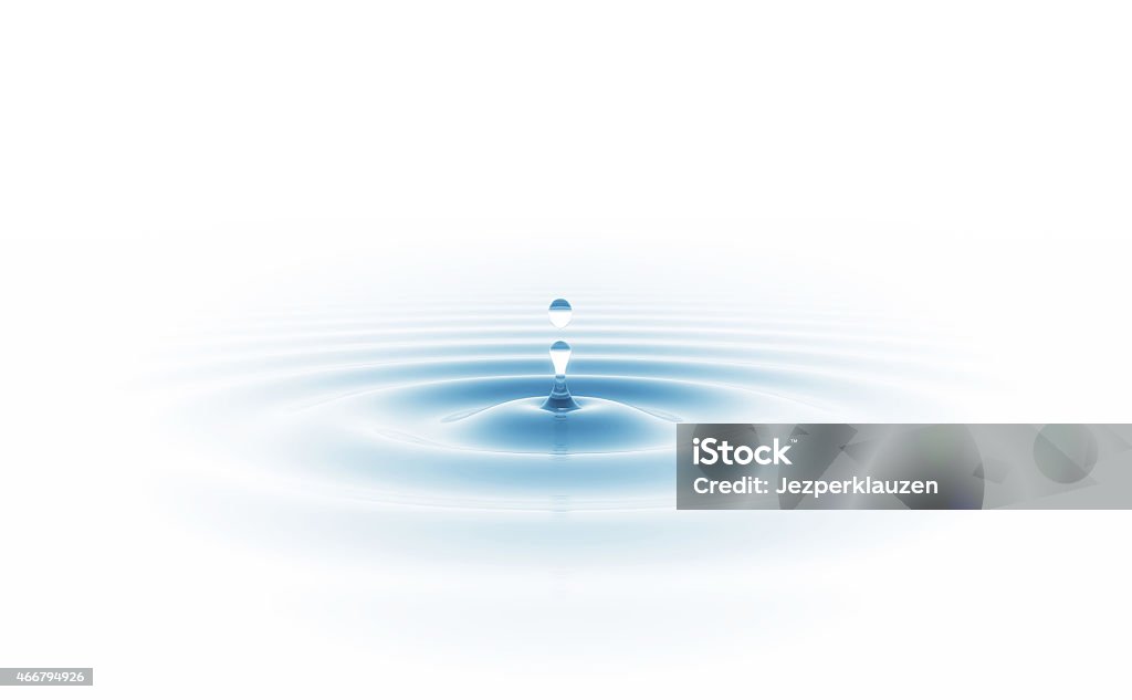 Water drop Fallen drop on the water surface. Nature and environment background  Water Stock Photo