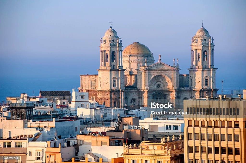 Cadiz skyline Cadiz skyline with cathedral Cádiz Stock Photo