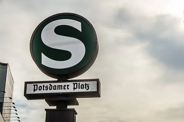 Potsdamer Platz S-Bahn Sign.