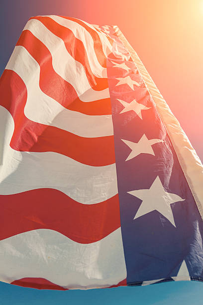 istock Stars and Stripes flag in South Beach (Miami - Florida) 466798428
